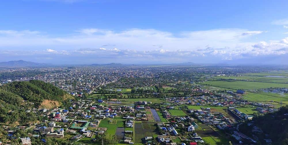 Loktak Lake and surrounding wetlands (representative aerial of Manipur)